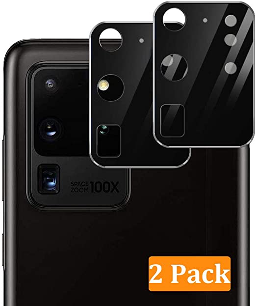 (2 Pack) Tempered Glass Camera Lens Protector for Samsung Galaxy S20 Ultra (2 Pack) Tempered Glass Camera Lens Protector for Samsung Galaxy S20 Ultra